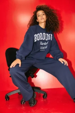Outlet Nmmellie L/S Crew Neck Sweat Sweatsæt & Comfy Wear|Bluser & Skjorter