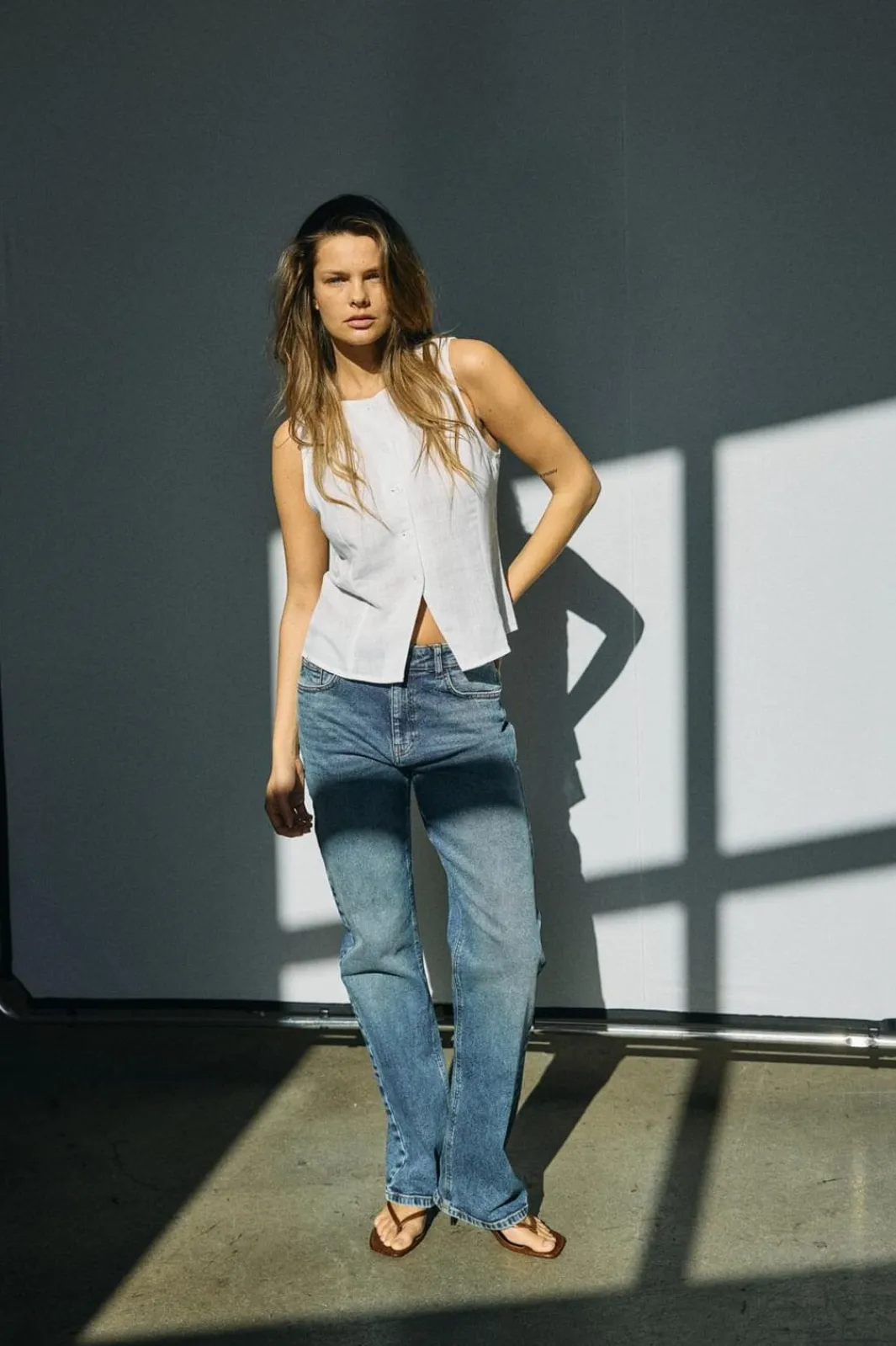 Noisy May Bukser, Jeans & Leggings<Nmmonica Straight Jean Az221Db