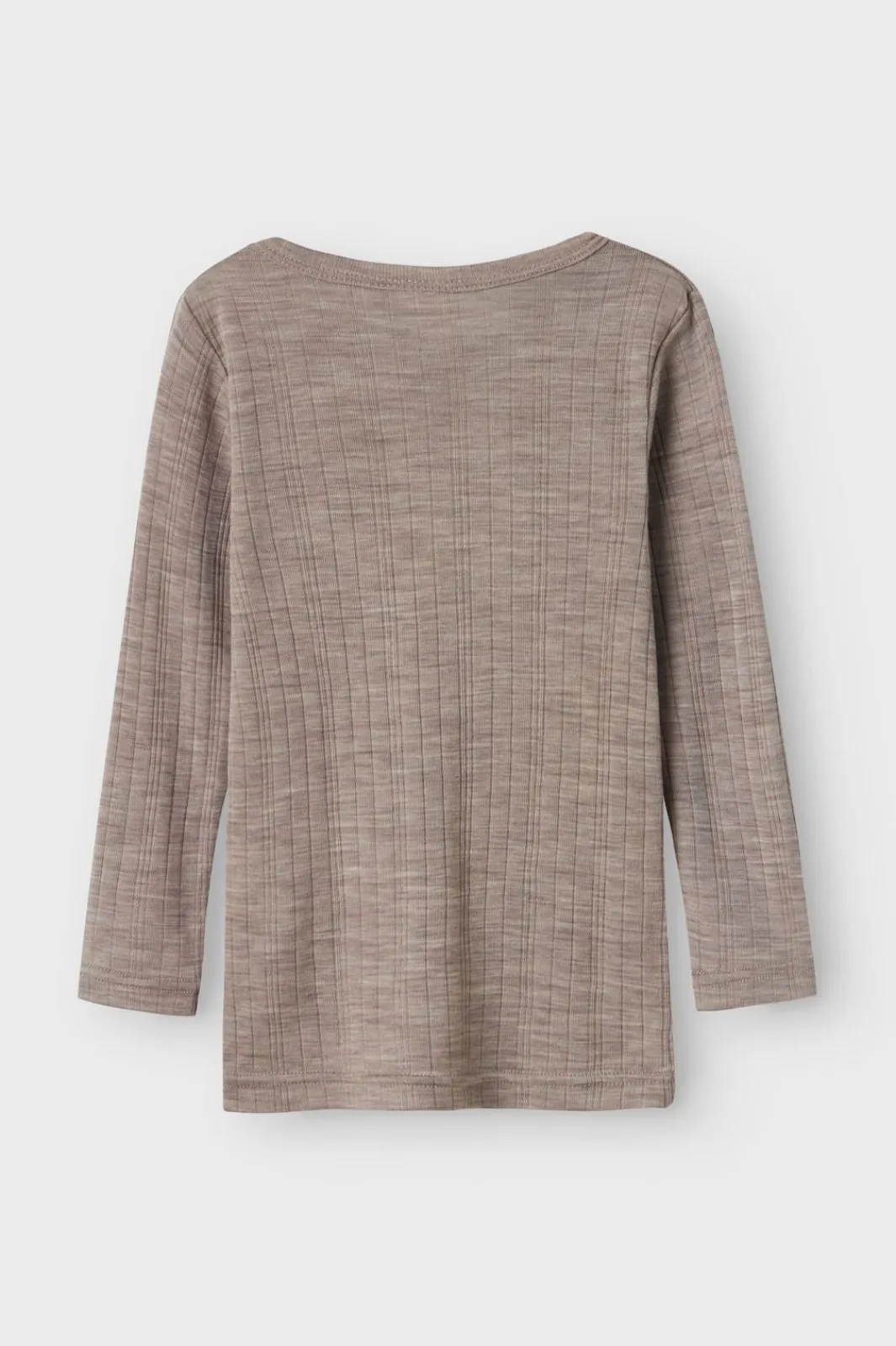Clearance Nmmwang Wool Needle Ls Top Solid Børn T-Shirts & Toppe|Bluser & Skjorter