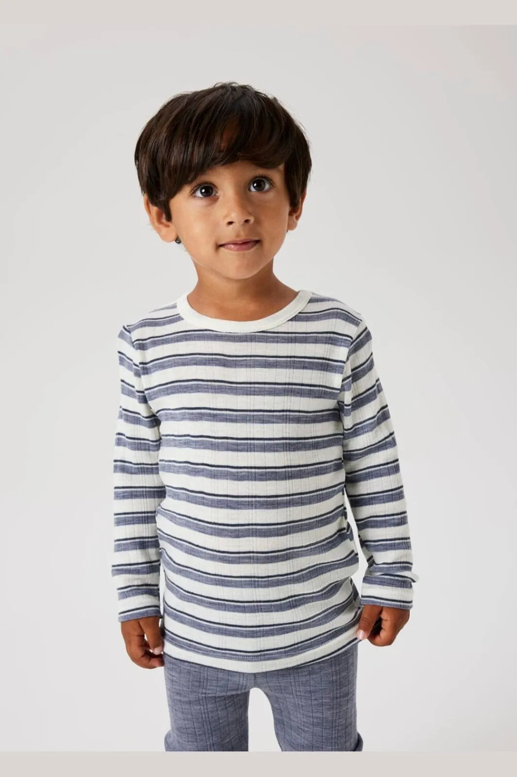 Best Nmmwang Wool Needle Ls Top Børn T-Shirts & Toppe|Bluser & Skjorter
