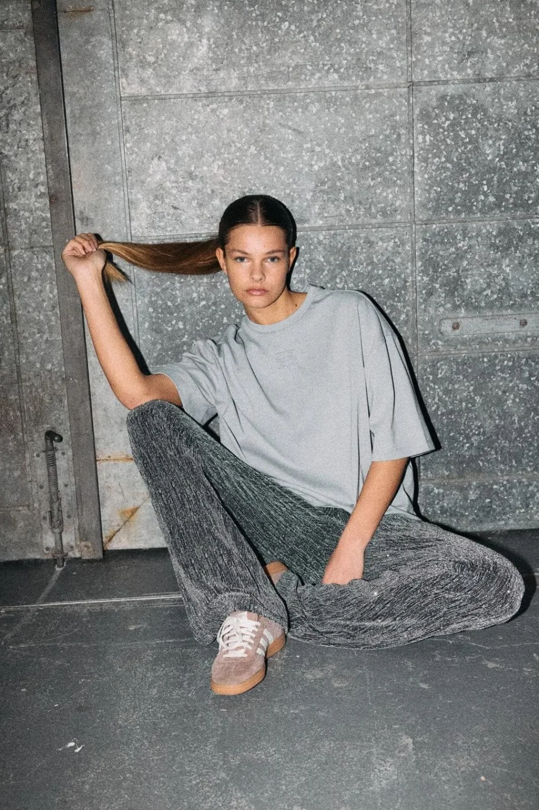 Nmnadine Glitter Embos T-Shirt T-Shirts & Toppe