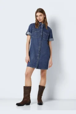 Sale Nmnew Signe S/S Denim Dress Vi002Mb Kjoler|Ammevenligt Tøj