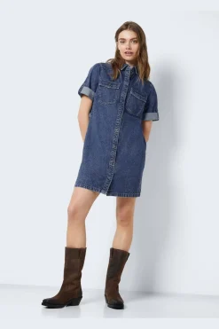 Sale Nmnew Signe S/S Denim Dress Vi002Mb Kjoler|Ammevenligt Tøj