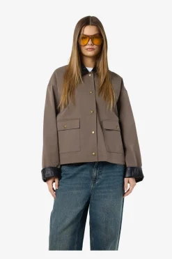Noisy May Overtøj & Jakker<Nmnora Pu Collar Jacket Dd