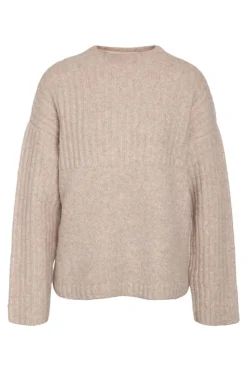 New Nmnyla L/S Loose High Neck Knit Fwd Dd Strik|Bluser & Skjorter