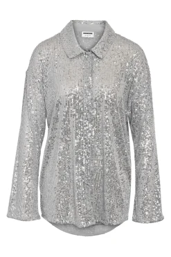 Noisy May Sæt 🛍️|Bluser & Skjorter<Nmscarlet L/S Sequin Shirt