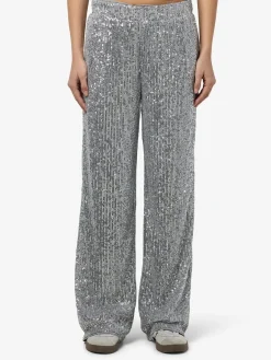 Nmscarlet Sequin Wide Pants Sæt 🛍️|Bukser, Jeans & Leggings