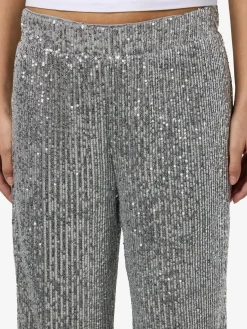 Nmscarlet Sequin Wide Pants Sæt 🛍️|Bukser, Jeans & Leggings