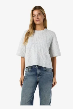 Nmsmilla S/S Cable Knit Top T-Shirts & Toppe