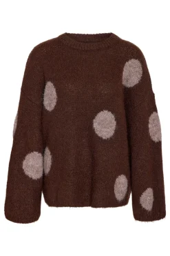 Discount Nmsutton L/S Polka Dot Oversize Knit Fwd Strik|Bluser & Skjorter
