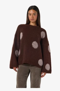 Discount Nmsutton L/S Polka Dot Oversize Knit Fwd Strik|Bluser & Skjorter