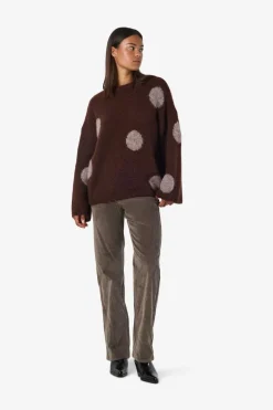 Discount Nmsutton L/S Polka Dot Oversize Knit Fwd Strik|Bluser & Skjorter
