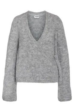 Noisy May Strik|Bluser & Skjorter<Nmsutton L/S Wrap Knit Top Fwd