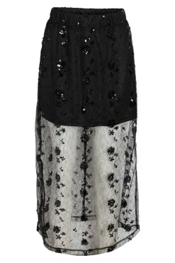 Noisy May Nederdele<Nmzigga N/W Mesh Sequin Midi Skirt