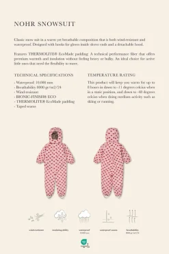 Hot Nohr Snowsuit Print Ks103517 Børn Flyverdragter