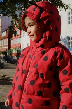 Børn Konges Sløjd Overtøj<Nuka Ladybug Jacket Grs Ks103524
