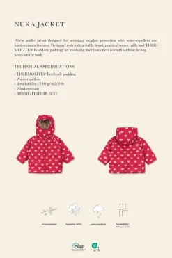 Børn Konges Sløjd Overtøj<Nuka Ladybug Jacket Grs Ks103524