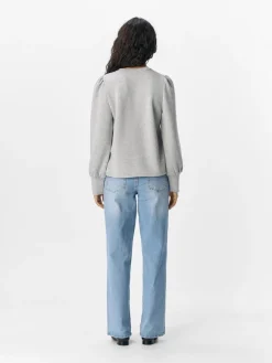 Outlet Objandrea Re L/S O-Neck Top Sweatsæt & Comfy Wear|Bluser & Skjorter
