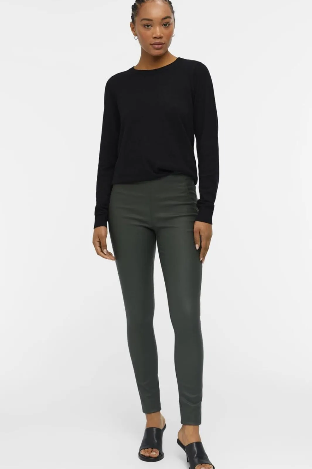 Object Bukser, Jeans & Leggings<Objbelle Coated Leggings