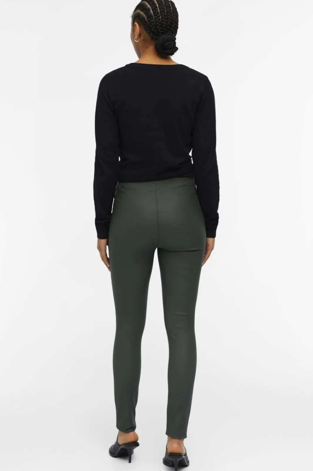 Object Bukser, Jeans & Leggings<Objbelle Coated Leggings