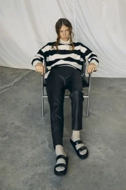 Discount Objbelle Lisa Coated Pant Bukser, Jeans & Leggings