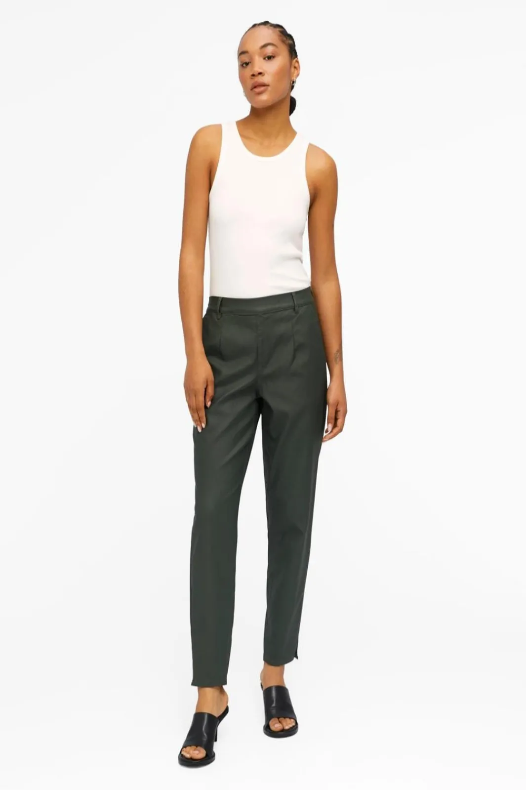 Object Bukser, Jeans & Leggings<Objbelle Lisa Coated Pant