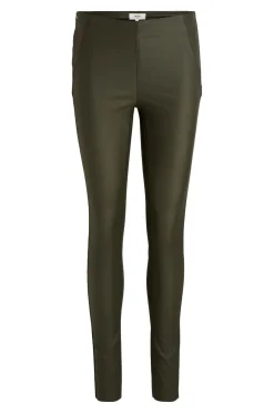 Outlet Objbelle Mw Coated Leggings Bukser, Jeans & Leggings