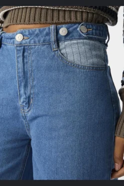 Online Objcasey Lo Denim Pants Aw Fair 24 Bukser, Jeans & Leggings