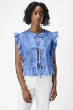 Object T-Shirts & Toppe|Ammevenligt Tøj<Objcilie S/L Top