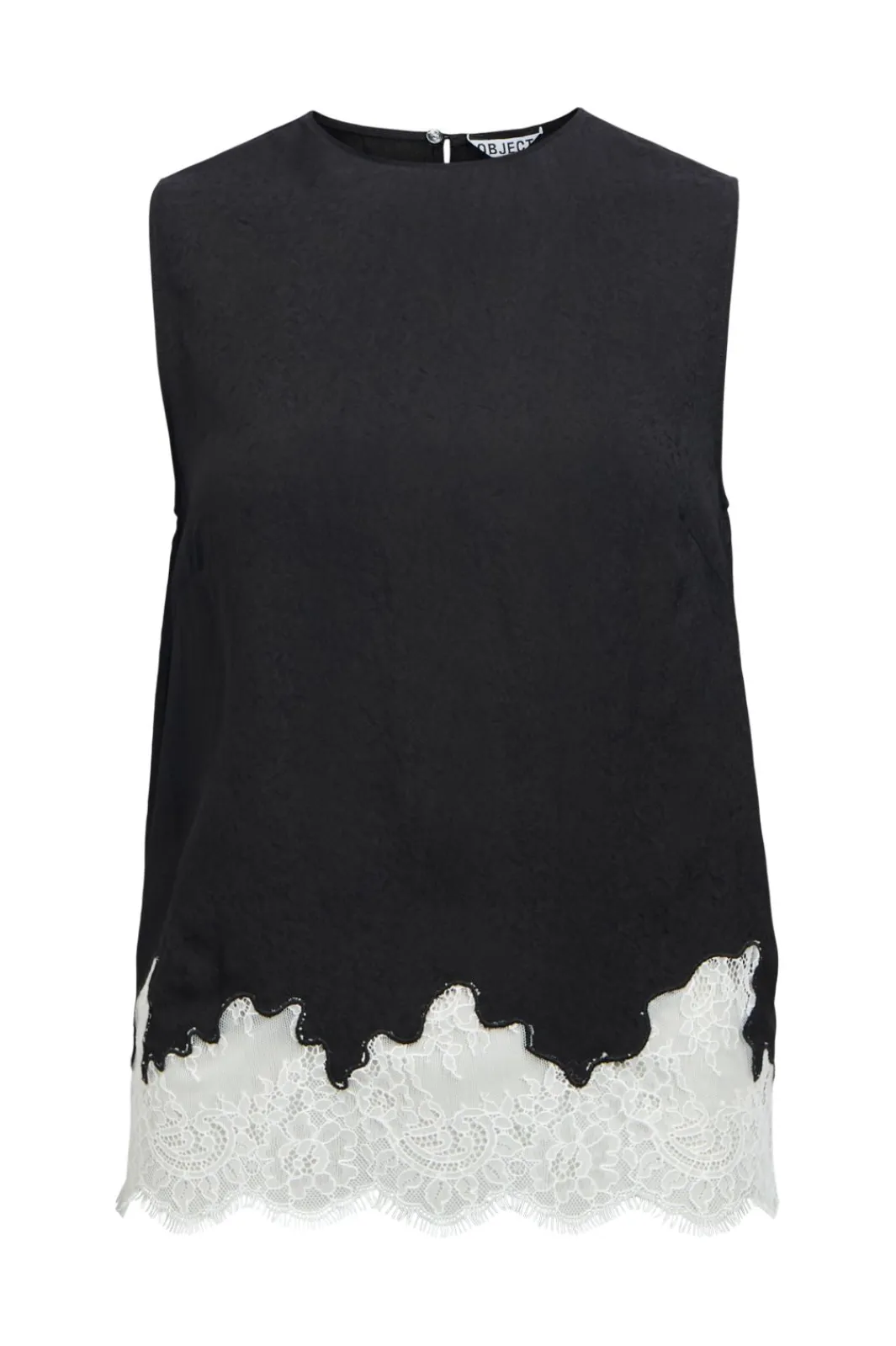 Object Sæt 🛍️|T-Shirts & Toppe<Objdalme Sl Lace Top Aw Fair 25