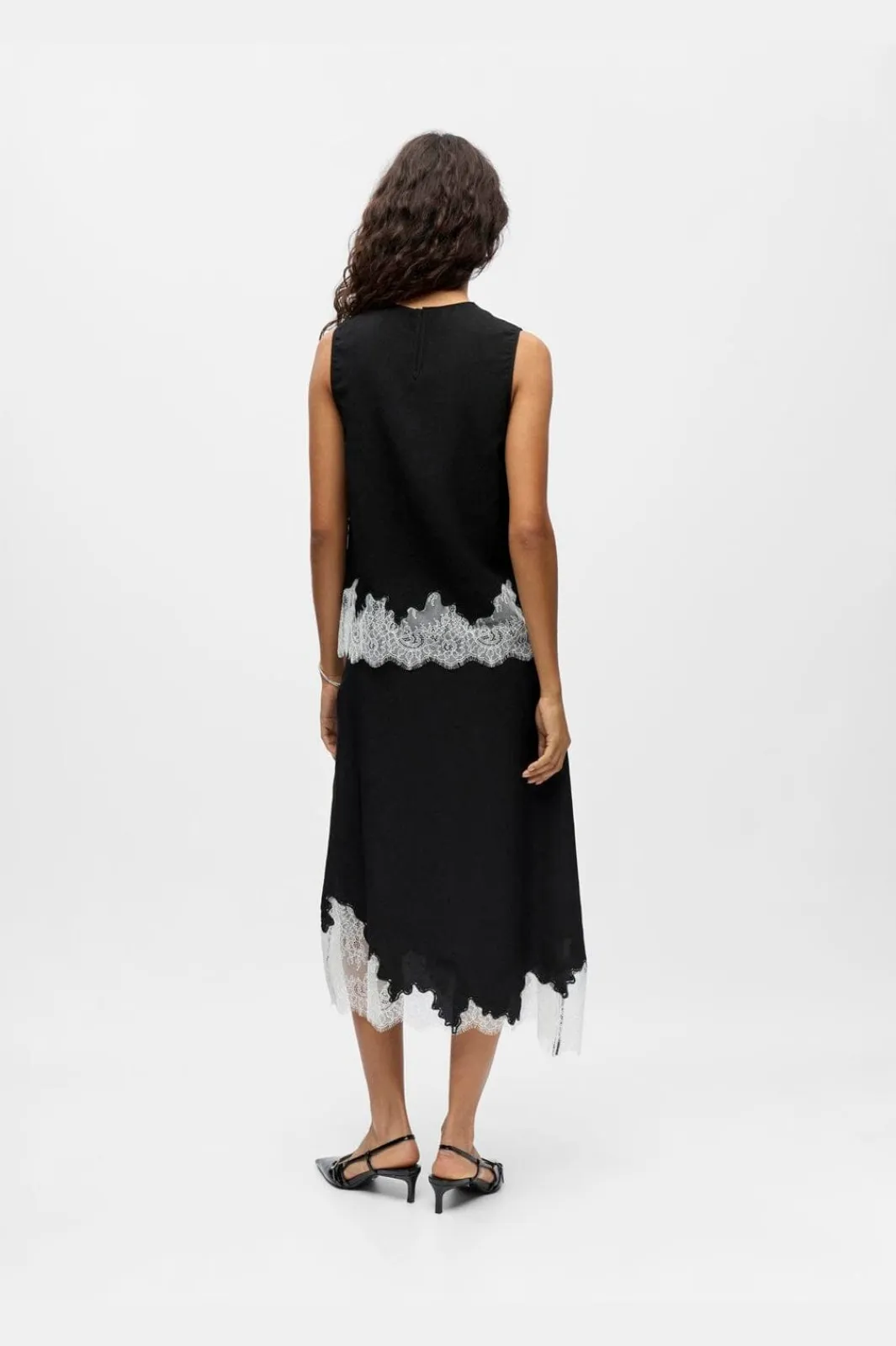 Object Sæt 🛍️|T-Shirts & Toppe<Objdalme Sl Lace Top Aw Fair 25