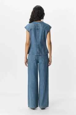Discount Objdivona Denim S/L Waistcoat 140 Sæt 🛍️|Veste