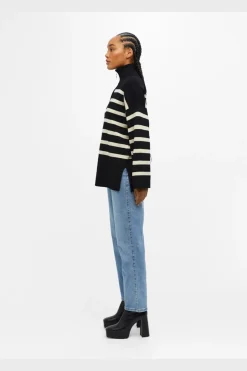 Object Bluser & Skjorter|Strik<Objester L/S Knit Zip Pullover