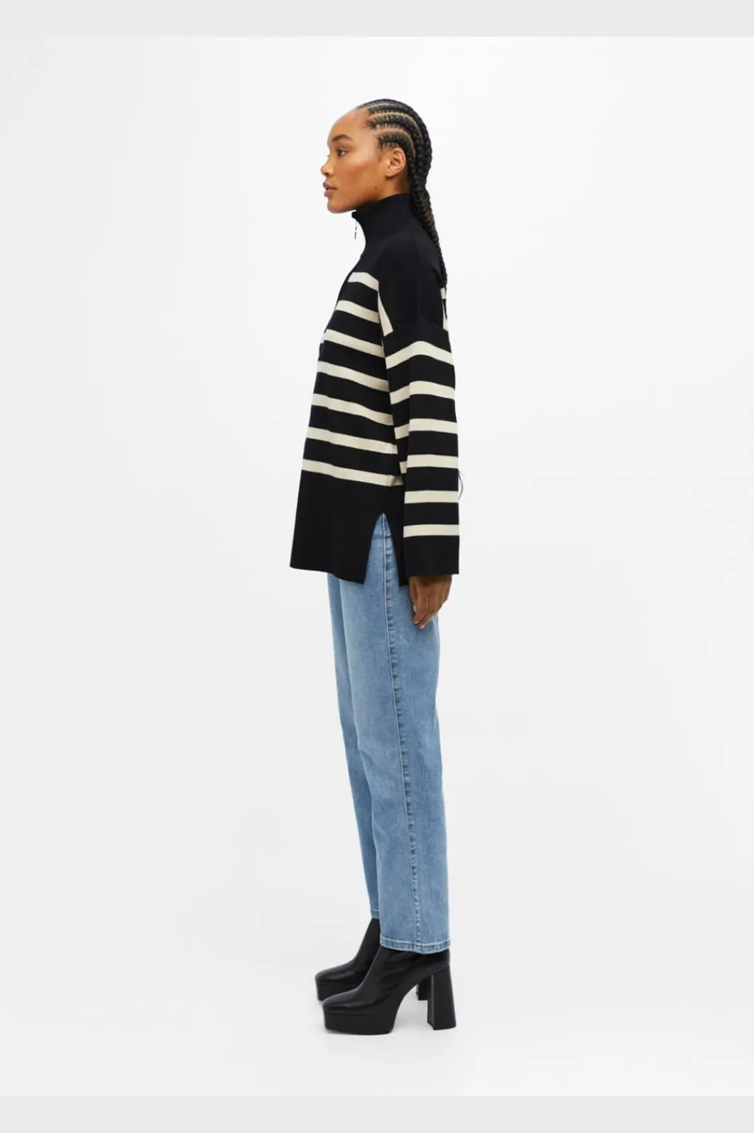 Object Bluser & Skjorter|Strik<Objester L/S Knit Zip Pullover