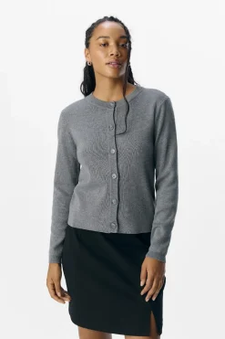 New Objester Sli L/S Knit Cardigan Cardigans|Ammevenligt Tøj