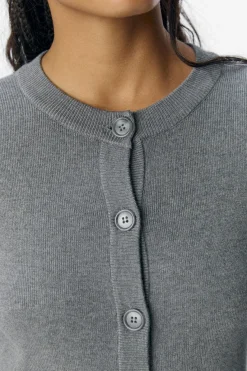 New Objester Sli L/S Knit Cardigan Cardigans|Ammevenligt Tøj