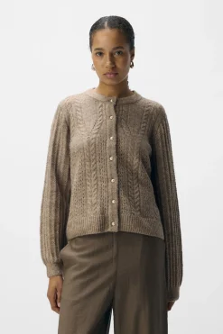 Object Cardigans|Ammevenligt Tøj<Objflora Re Ls Knit Button Cardigan