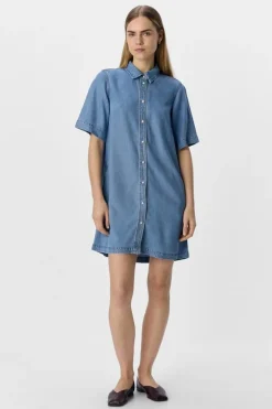 Sale Objframe 2/4 Re Denim Dress Kjoler|Ammevenligt Tøj