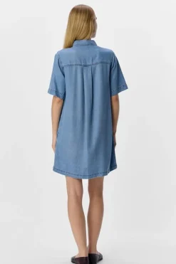 Sale Objframe 2/4 Re Denim Dress Kjoler|Ammevenligt Tøj