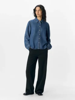Online Objframe Lo L/S Shirt Bluser & Skjorter|Ammevenligt Tøj