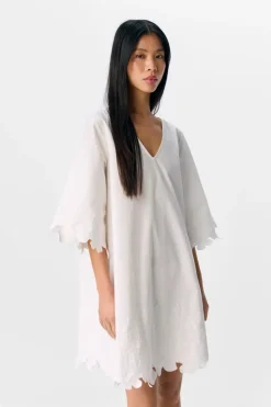 Object Kjoler<Objkamma 3/4 Lo Short Dress Ss Fair 25