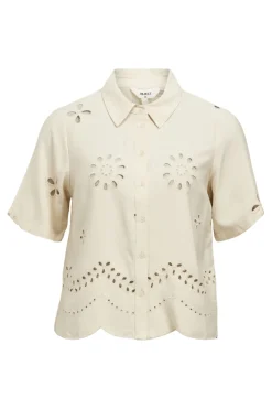Object Bluser & Skjorter|Ammevenligt Tøj<Objnoelle Re S/S Shirt 138