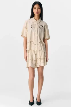 Object Bluser & Skjorter|Ammevenligt Tøj<Objnoelle Re S/S Shirt 138