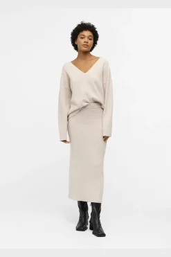 Outlet Objreynard V-Neck Pullover Bluser & Skjorter|Strik
