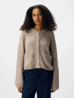 Clearance Objsaggia Re L/S Knit Cardigan Cardigans