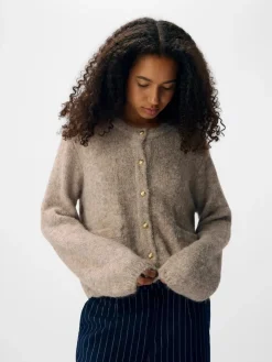 Clearance Objsaggia Re L/S Knit Cardigan Cardigans