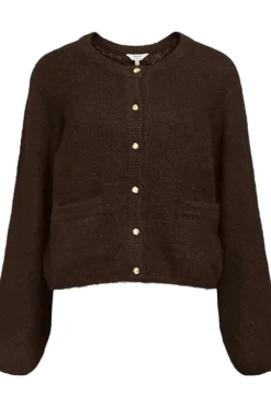 Clearance Objsaggia Re L/S Knit Cardigan Cardigans