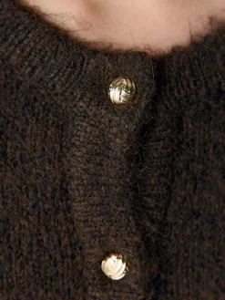 Clearance Objsaggia Re L/S Knit Cardigan Cardigans