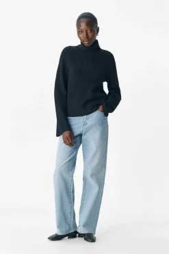 Online Objviola Ls Lo Rollneck Knit Bluser & Skjorter|Sæt 🛍️