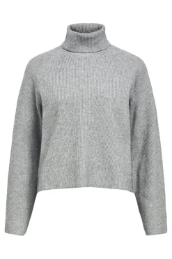 Object Bluser & Skjorter|Sæt 🛍️<Objviola Ls Lo Rollneck Knit